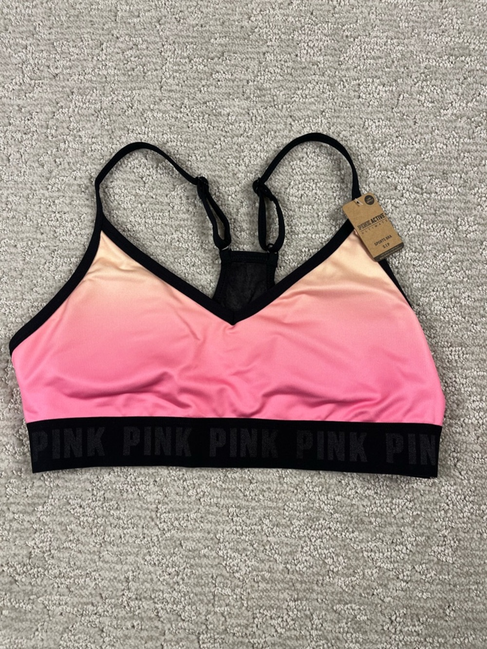 Victorias Secret PINK Active Sports Bra Pullover Ultimate Lightly Lined Small